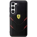 Etui Ferrari Hot Stamp Lines na Samsung Galaxy S23+ - czarne