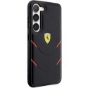 Etui Ferrari Hot Stamp Lines na Samsung Galaxy S23+ - czarne