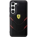 Etui Ferrari Hot Stamp Lines na Samsung Galaxy S23 - czarne