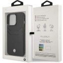 Etui BMW Leather Card Slot na iPhone 14 Pro - czarne
