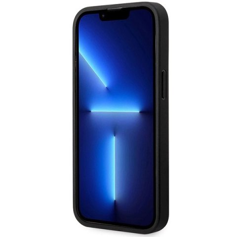 Etui BMW Leather Diamond Pattern MagSafe na iPhone 14 Pro - czarne