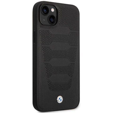 Etui BMW Leather Seats Pattern na iPhone 14 - czarne