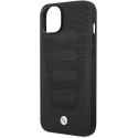 Etui BMW Leather Seats Pattern na iPhone 14 - czarne
