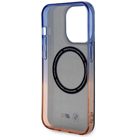 Etui BMW Gradient Bumper MagSafe na iPhone 14 Pro - szare