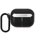 Etui BMW Leather Curved Line na AirPods Pro - czarne