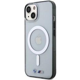 Etui BMW Silver Ring MagSafe na iPhone 14 Plus - przezroczyste