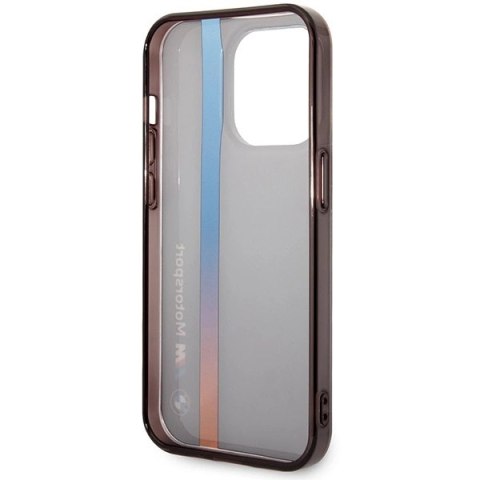 Etui BMW IML Tricolor Stripe na iPhone 14 Pro - czarne