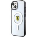 Etui Ferrari Outline MagSafe na iPhone 14 Plus - przezroczyste