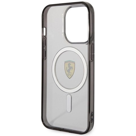 Etui Ferrari Outline MagSafe na iPhone 14 Pro Max - przezroczyste