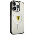 Etui Ferrari Outline MagSafe na iPhone 14 Pro - przezroczyste