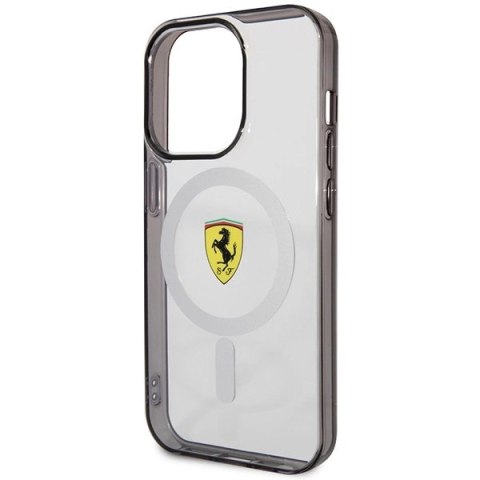 Etui Ferrari Outline MagSafe na iPhone 14 Pro - przezroczyste