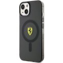 Etui Ferrari Translucent MagSafe na iPhone 14 Plus - czarne