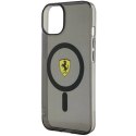 Etui Ferrari Translucent MagSafe na iPhone 14 Plus - czarne