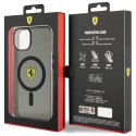 Etui Ferrari Translucent MagSafe na iPhone 14 Plus - czarne