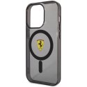 Etui Ferrari Translucent MagSafe na iPhone 14 Pro Max - czarne