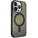 Etui Ferrari Translucent MagSafe na iPhone 14 Pro - czarne