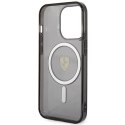 Etui Ferrari Translucent MagSafe na iPhone 14 Pro - czarne