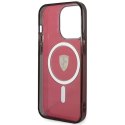 Etui Ferrari Translucent MagSafe na iPhone 14 Pro - czerwone