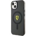 Etui Ferrari Translucent MagSafe na iPhone 14 - czarne