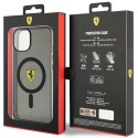 Etui Ferrari Translucent MagSafe na iPhone 14 - czarne