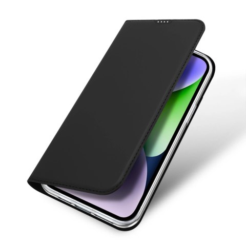 Etui do iPhone 15 Plus pokrowiec z klapką i portfelem Dux Ducis Skin Pro - czarne