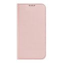 Etui do iPhone 15 Pro Max pokrowiec z klapką i portfelem Dux Ducis Skin Pro - różowe