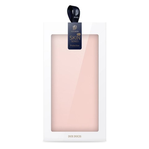 Etui do iPhone 15 Pro pokrowiec z klapką i portfelem Dux Ducis Skin Pro - różowe