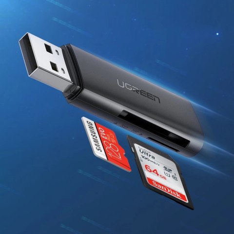 Czytnik kart SD/TF Ugreen CM264 USB 3.0 - czarny