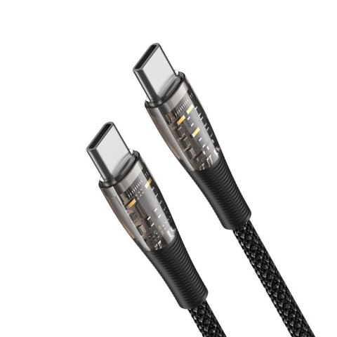 Kabel USB-C - USB-C Duzzona A6 65W 480Mb/s 1m - czarny