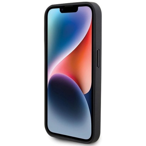 Etui BMW Leather Carbon na iPhone 15 Pro - czarne