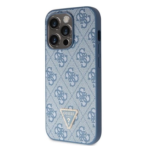 Etui Guess Crossbody 4G Metal Logo do iPhone 14 Pro Max - niebieskie