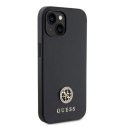 Etui Guess Strass Metal Logo do iPhone 15 Plus - czarne