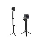 Statyw monopod 3 w 1 z uchwytem do selfie dla GoPro - czarny