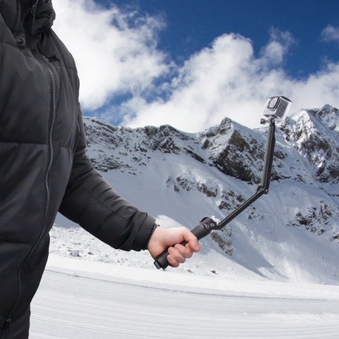 Statyw monopod 3 w 1 z uchwytem do selfie dla GoPro - czarny