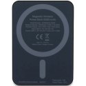Powerbank indukcyjny Guess MagSafe 4G Strassed Metal Logo 15W 5000mAh - czarny