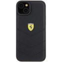 Etui Ferrari Quilted Metal Logo do iPhone 15 Plus - czarne