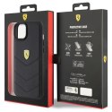 Etui Ferrari Quilted Metal Logo do iPhone 15 Plus - czarne