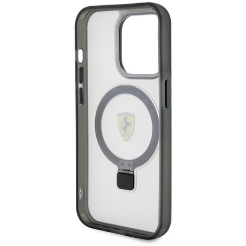 Etui Ferrari Ring Stand 2023 Collection MagSafe na iPhone 15 Pro - przezroczyste