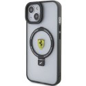 Etui Ferrari Ring Stand 2023 Collection MagSafe na iPhone 15 - czarne