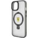 Etui Ferrari Ring Stand 2023 Collection MagSafe na iPhone 15 - czarne