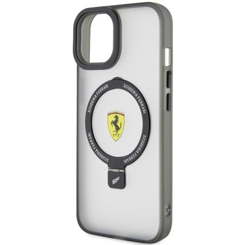 Etui Ferrari Ring Stand 2023 Collection MagSafe na iPhone 15 - czarne