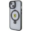 Etui Ferrari Ring Stand 2023 Collection MagSafe na iPhone 15 - przezroczyste