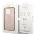 Etui Guess 4G Big Metal Logo do iPhone 15 Pro Max - różowe