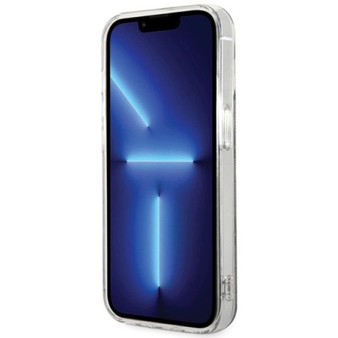 Etui Guess IML 4G MagSafe na iPhone 15 Pro - brązowe