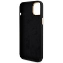 Etui Guess Silicone Logo Strass 4G do iPhone 15 - czarne