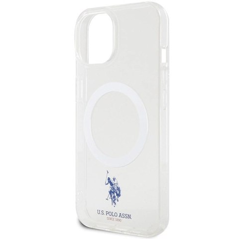 Etui U.S. Polo Assn. MagSafe Collection do iPhone 15 - przezroczyste