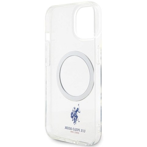 Etui U.S. Polo Assn. MagSafe Collection do iPhone 15 - przezroczyste
