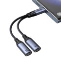 Adapter DAC 2w1 Joyroom SY-C03 USB-C do 2x USB-C - czarny