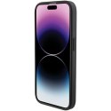 Etui Ferrari Grip Stand Metal Logo na iPhone 15 Pro - czarne