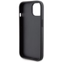 Etui Ferrari Grip Stand Metal Logo na iPhone 15 - czarne